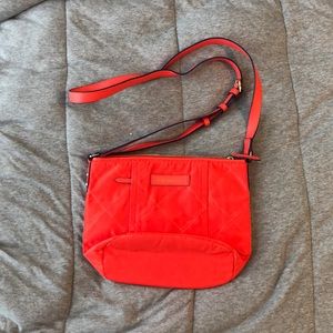 vera bradley preppy poly crossbody in orange